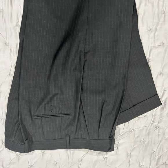 Express Producer Pinstripe Dress Pants – 32x30 – NWOT – Wide Leg Rolled Hem